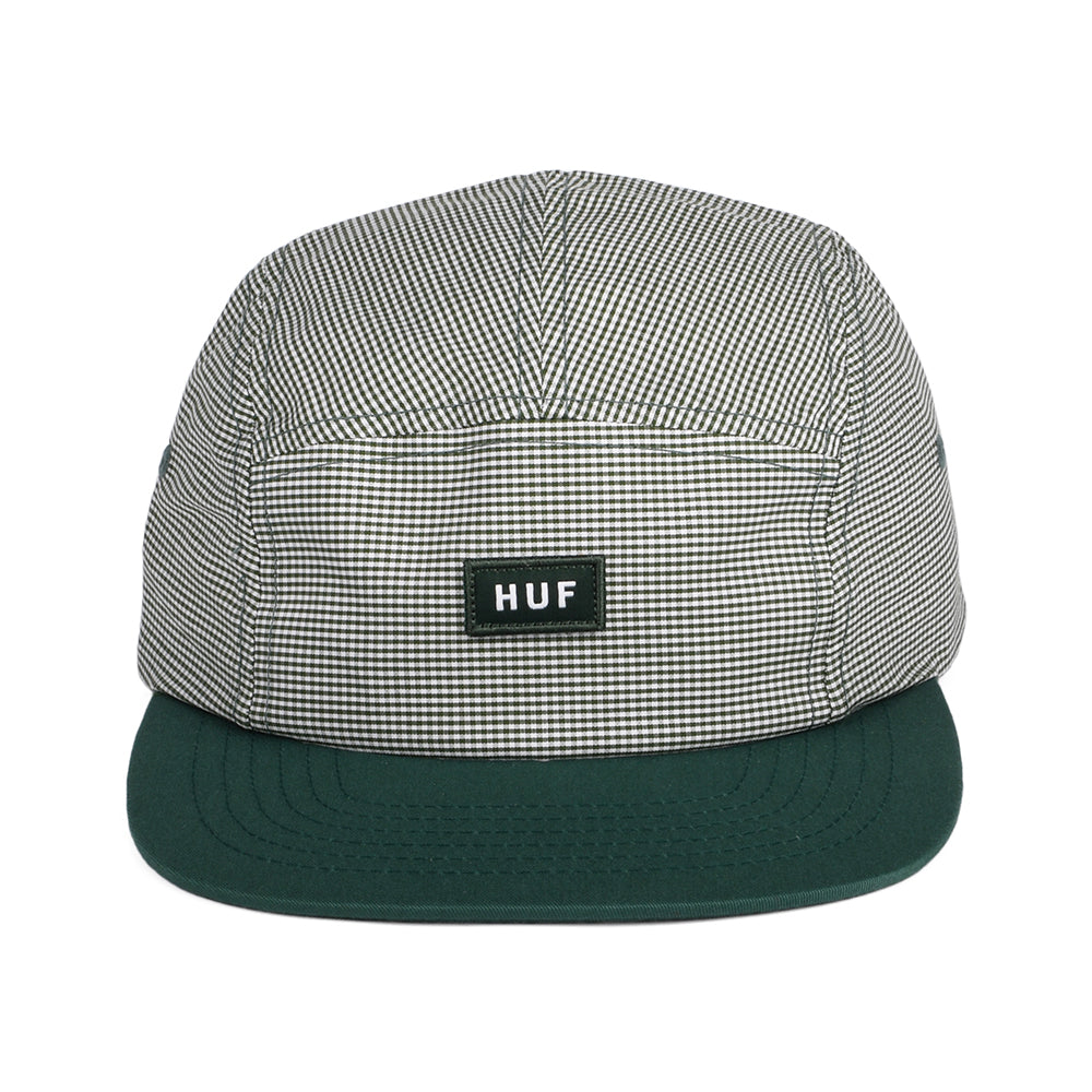 Gorra 5 paneles Micro Gingham de HUF - Verde