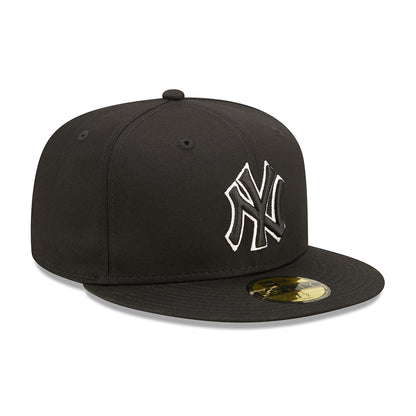 Gorra de béisbol 59FIFTY MLB Team Outline New York Yankees de New Era - Negro