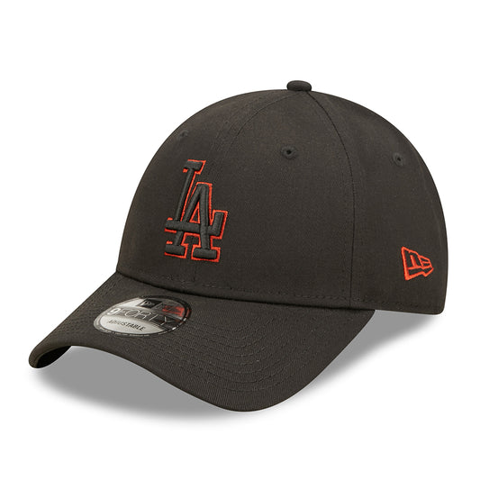 Gorra de béisbol 9FORTY MLB Team Outline L.A. Dodgers de New Era - Negro-Rojo