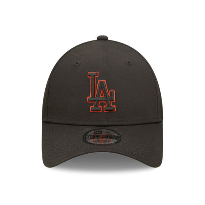 Gorra de béisbol 9FORTY MLB Team Outline L.A. Dodgers de New Era - Negro-Rojo