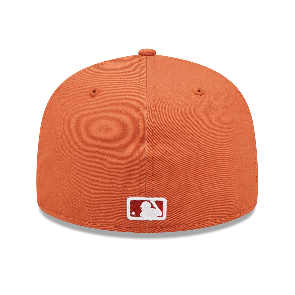 Gorra de béisbol 59FIFTY MLB League Essential I Oakland Athletics de New Era - Naranja-Blanco