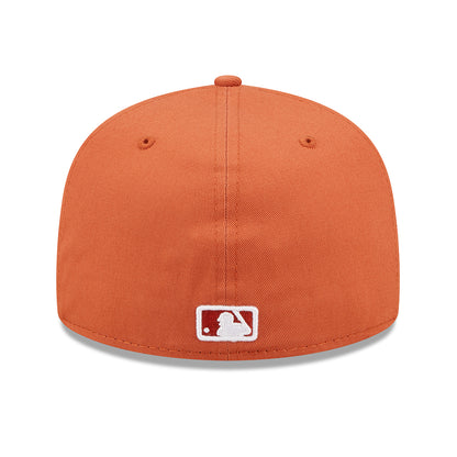 Gorra de béisbol 59FIFTY MLB League Essential I Oakland Athletics de New Era - Naranja-Blanco