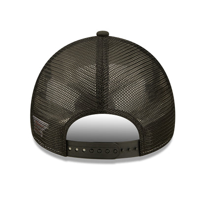 Gorra Trucker 9FORTY Repreve US State Wordmark Los Angeles de New Era - Negro-Blanco
