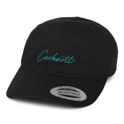 Gorra de béisbol Delray de sarga de algodón de Carhartt WIP - Negro