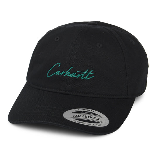 Gorra de béisbol Delray de sarga de algodón de Carhartt WIP - Negro