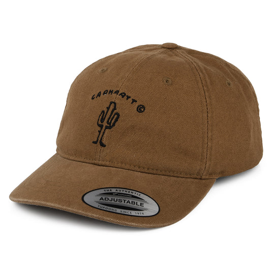 Gorra de béisbol New Frontier Cactus de algodón de Carhartt WIP - Marrón-Negro