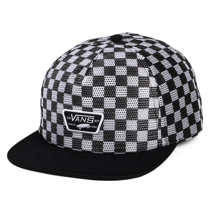 Gorra Trucker Full Patch Malla a cuadros de Vans - Negro-Blanco