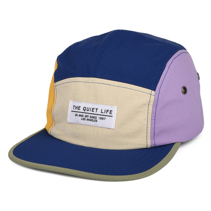 Gorra 5 paneles de Ripstop de nylon de The Quiet Life - Azul Marino-Crema-Morado