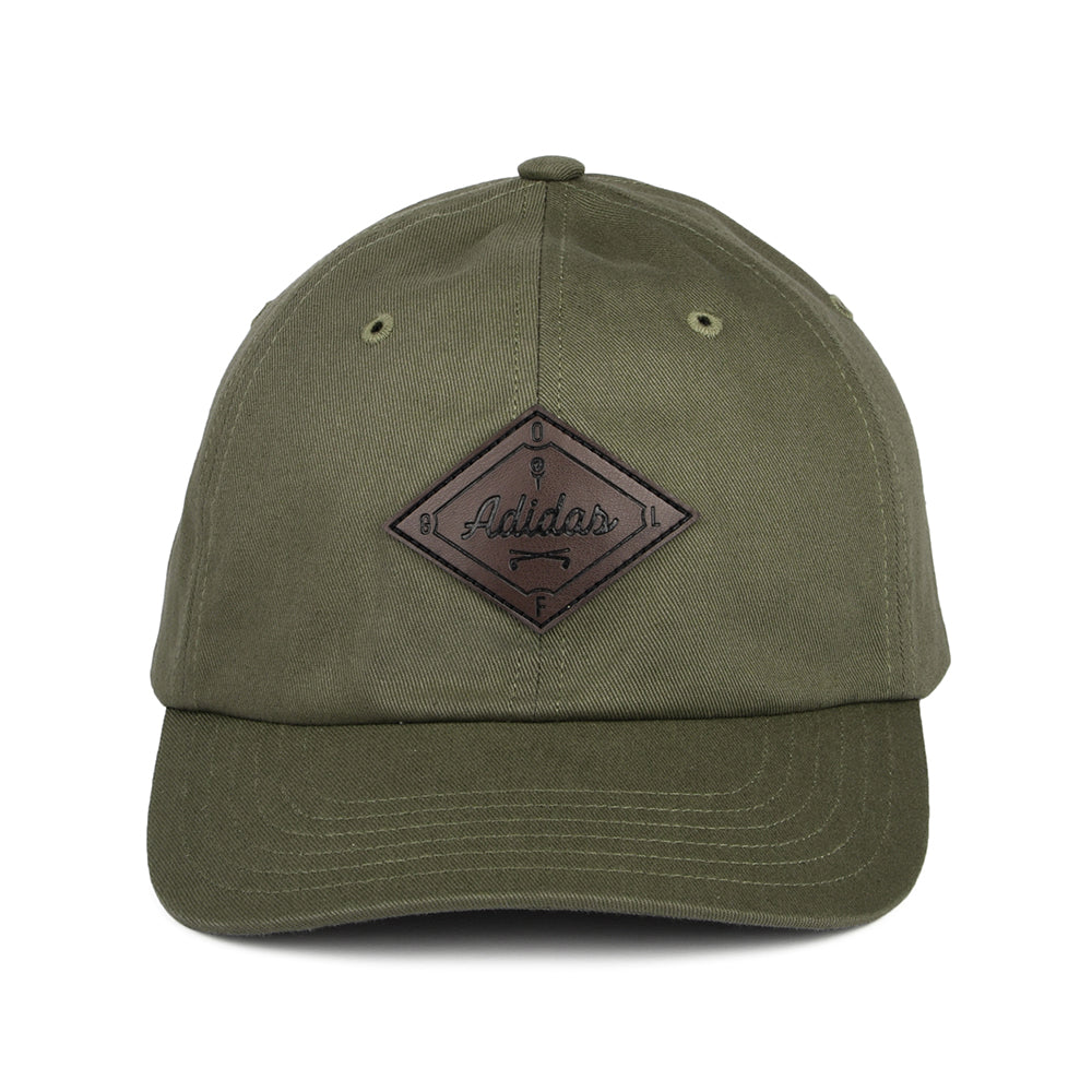 Gorra Snapback Clubhouse de sarga de algodón de Adidas - Verde Oliva