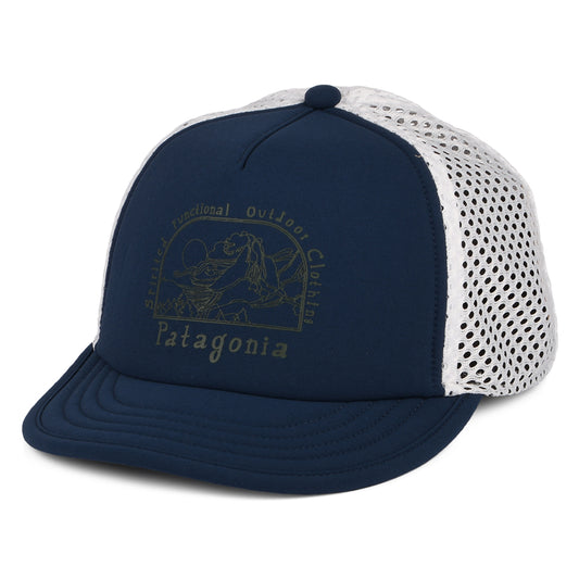 Gorra Trucker Lost And Found Duckbill Shorty reciclado de Patagonia - Azul-Blanco