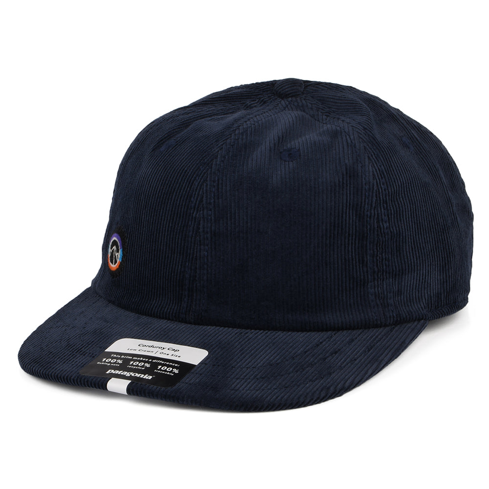 Gorra Snapback Fitz Roy Icon de pana de Patagonia - Azul Marino