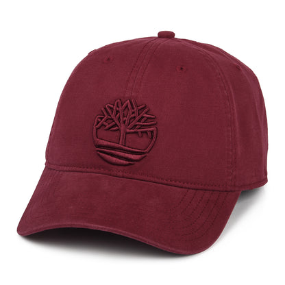 Gorra de béisbol Soundview de lona de algodón de Timberland - Burdeos
