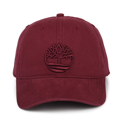 Gorra de béisbol Soundview de lona de algodón de Timberland - Burdeos
