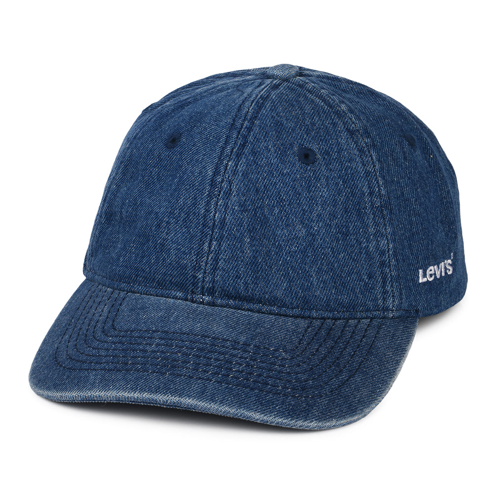 Gorra de béisbol Essential de tejido vaquero de Levi's - Azul