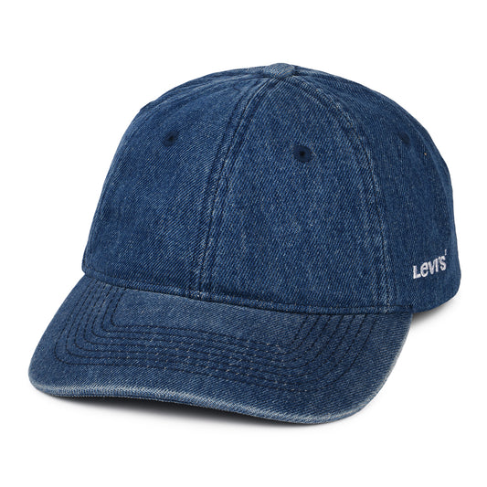 Gorra de béisbol Essential de tejido vaquero de Levi's - Azul