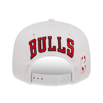 Gorra Snapback 9FIFTY NBA White Crown Team Chicago Bulls de New Era - Blanco-Rojo