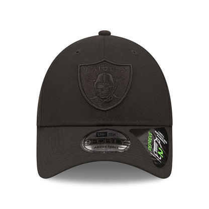 Gorra de béisbol 9FORTY NFL Repreve Monochrome Las Vegas Raiders de New Era - Negro