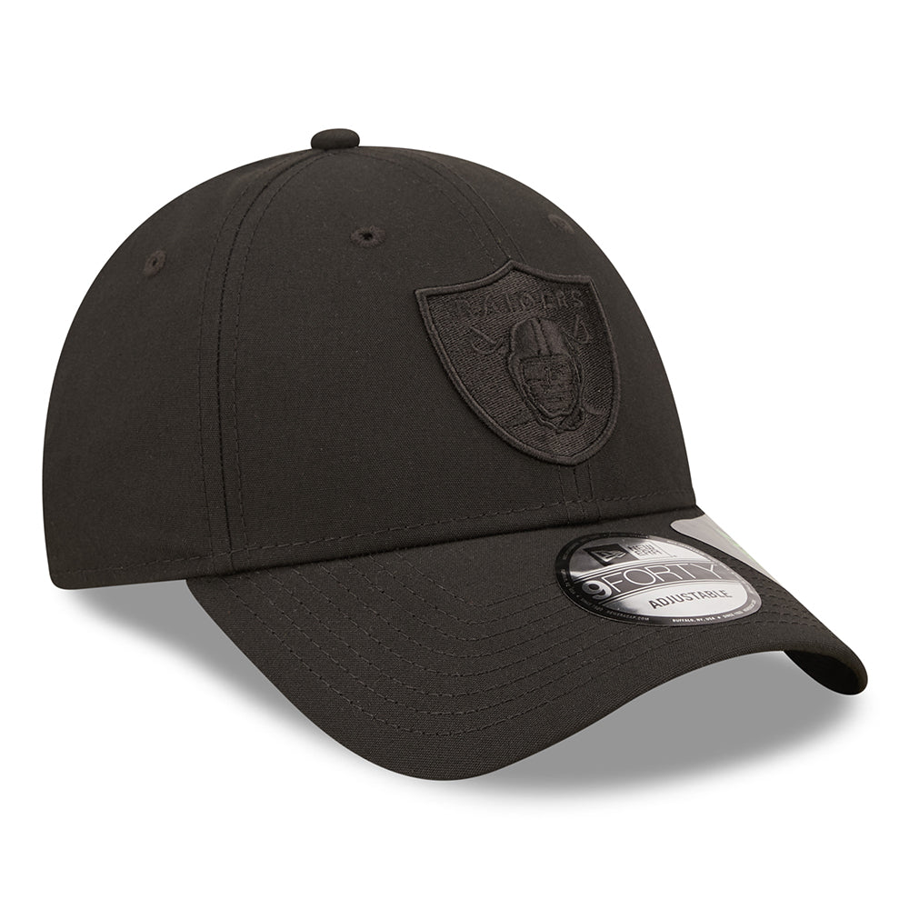 Gorra de béisbol 9FORTY NFL Repreve Monochrome Las Vegas Raiders de New Era - Negro