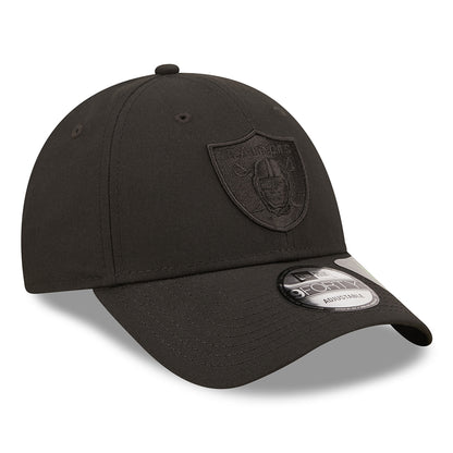 Gorra de béisbol 9FORTY NFL Repreve Monochrome Las Vegas Raiders de New Era - Negro