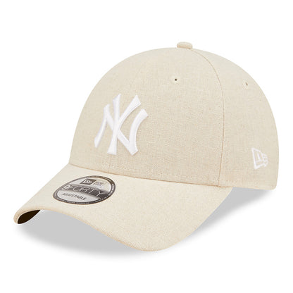 Gorra de béisbol 9FORTY MLB Linen New York Yankees de New Era - Piedra-Blanco