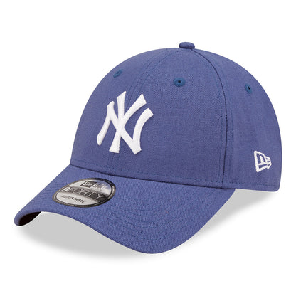 Gorra de béisbol 9FORTY MLB Linen New York Yankees de New Era - Azul-Blanco
