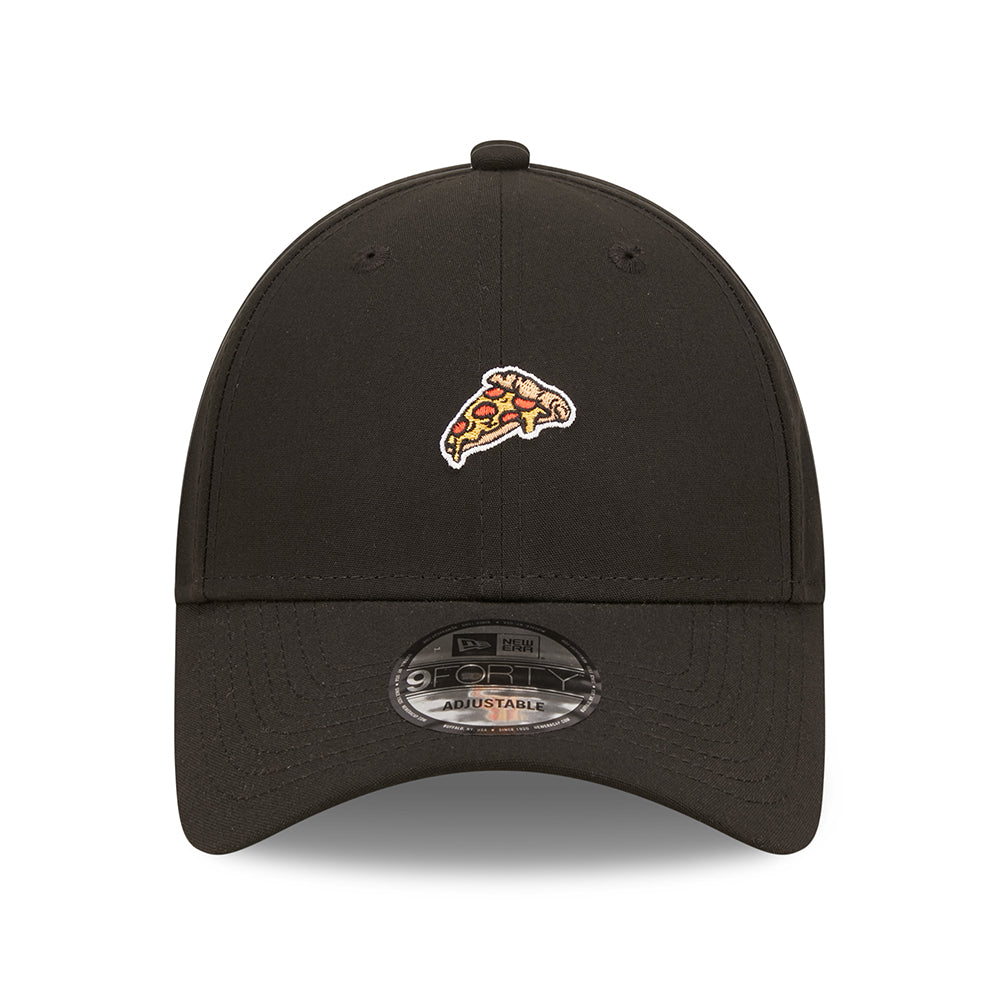 Gorra de béisbol 9FORTY Repreve NE Food Icon Pizza de New Era - Negro