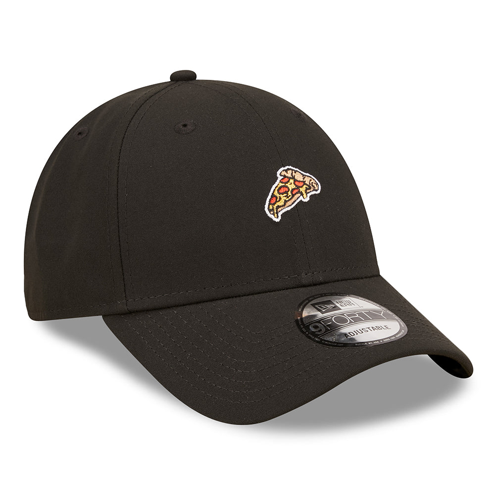 Gorra de béisbol 9FORTY Repreve NE Food Icon Pizza de New Era - Negro