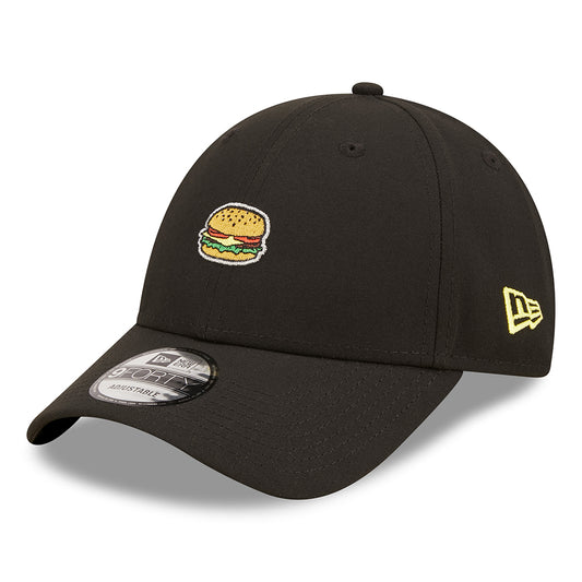 Gorra de béisbol 9FORTY Repreve NE Food Icon Burger de New Era - Negro