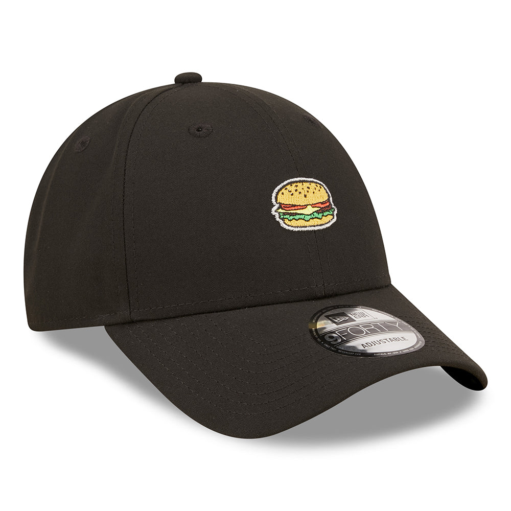Gorra de béisbol 9FORTY Repreve NE Food Icon Burger de New Era - Negro