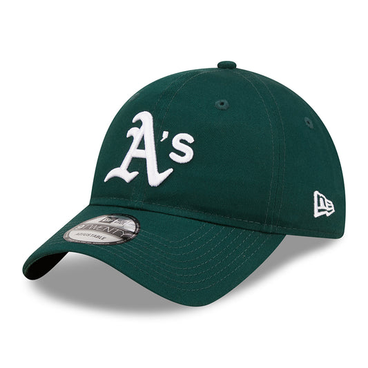 Gorra de béisbol 9TWENTY MLB League Essential Oakland Athletics de New Era - Verde Oscuro-Blanco