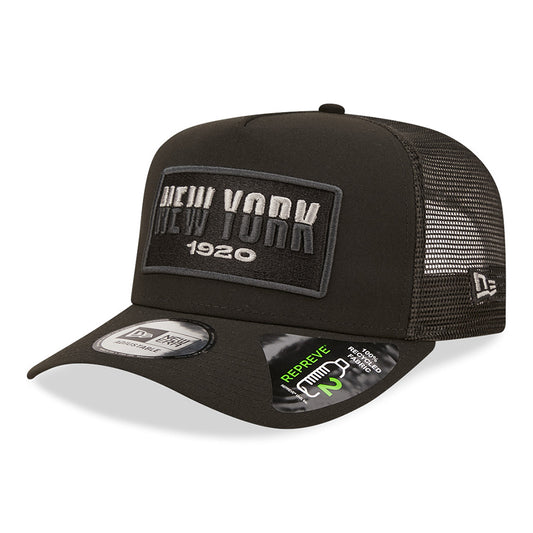 Gorra Trucker A-Frame USA State New York de New Era - Negro