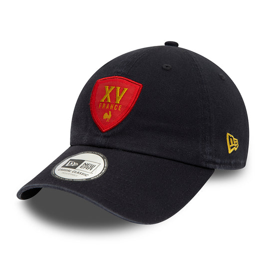 Gorra de béisbol Casual Classic Heritage Federación Francesa de Rugby de New Era - Azul Marino