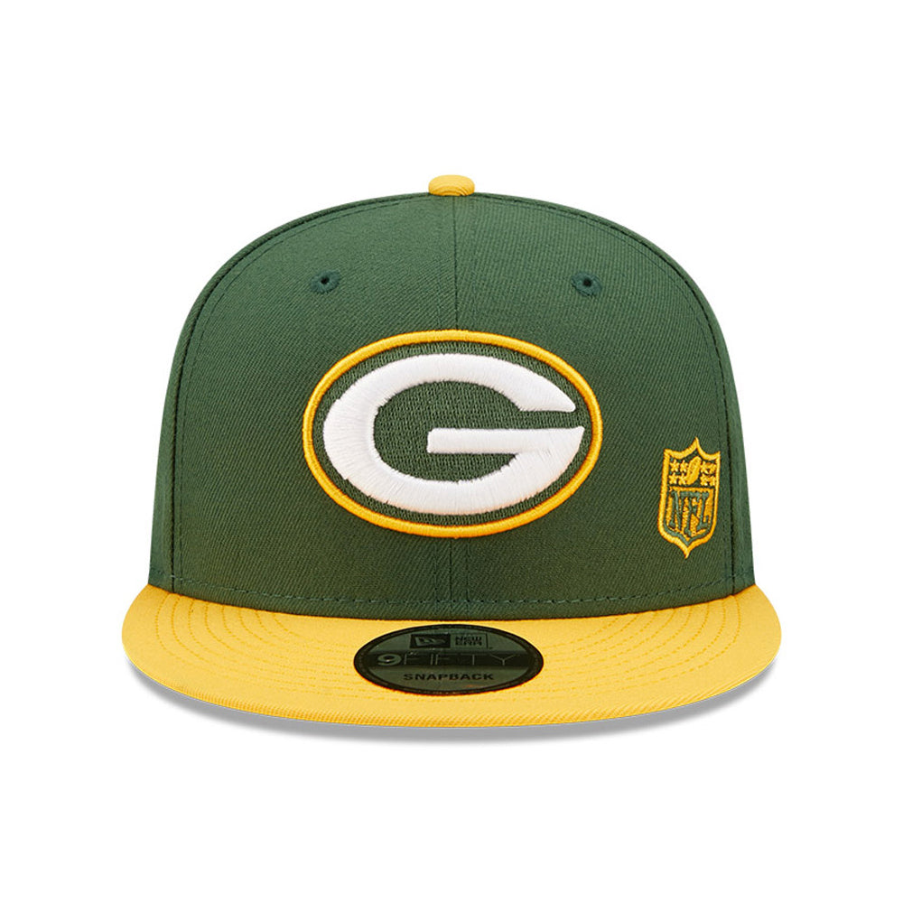 Gorra Snapback 9FIFTY NFL Team Arch Green Bay Packers de New Era - Dorado