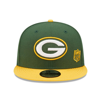 Gorra Snapback 9FIFTY NFL Team Arch Green Bay Packers de New Era - Dorado