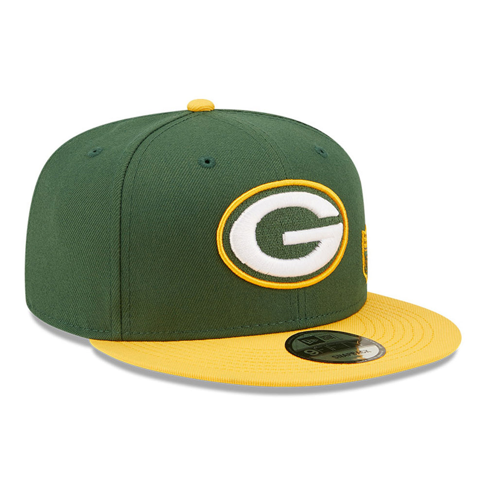 Gorra Snapback 9FIFTY NFL Team Arch Green Bay Packers de New Era - Dorado