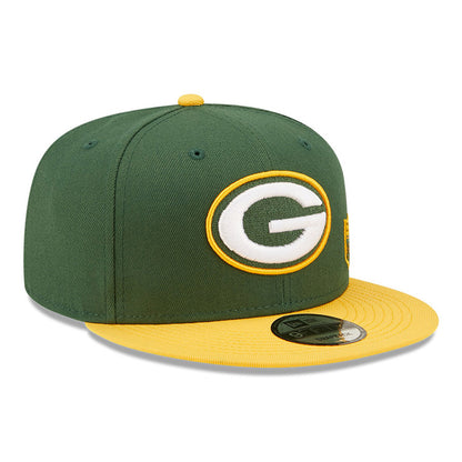 Gorra Snapback 9FIFTY NFL Team Arch Green Bay Packers de New Era - Dorado