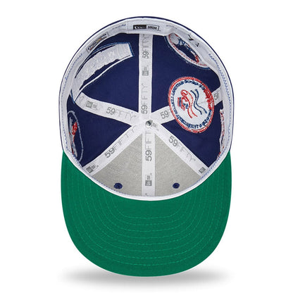 Gorra de béisbol 59FIFTY MLB Cooperstown Patch L.A. Dodgers de New Era - Azul