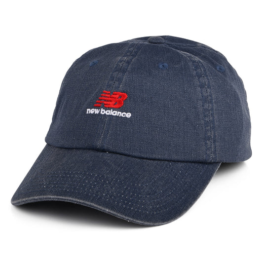 Gorra de béisbol NB Seasonal Classic de algodón lavado de New Balance - Indigo