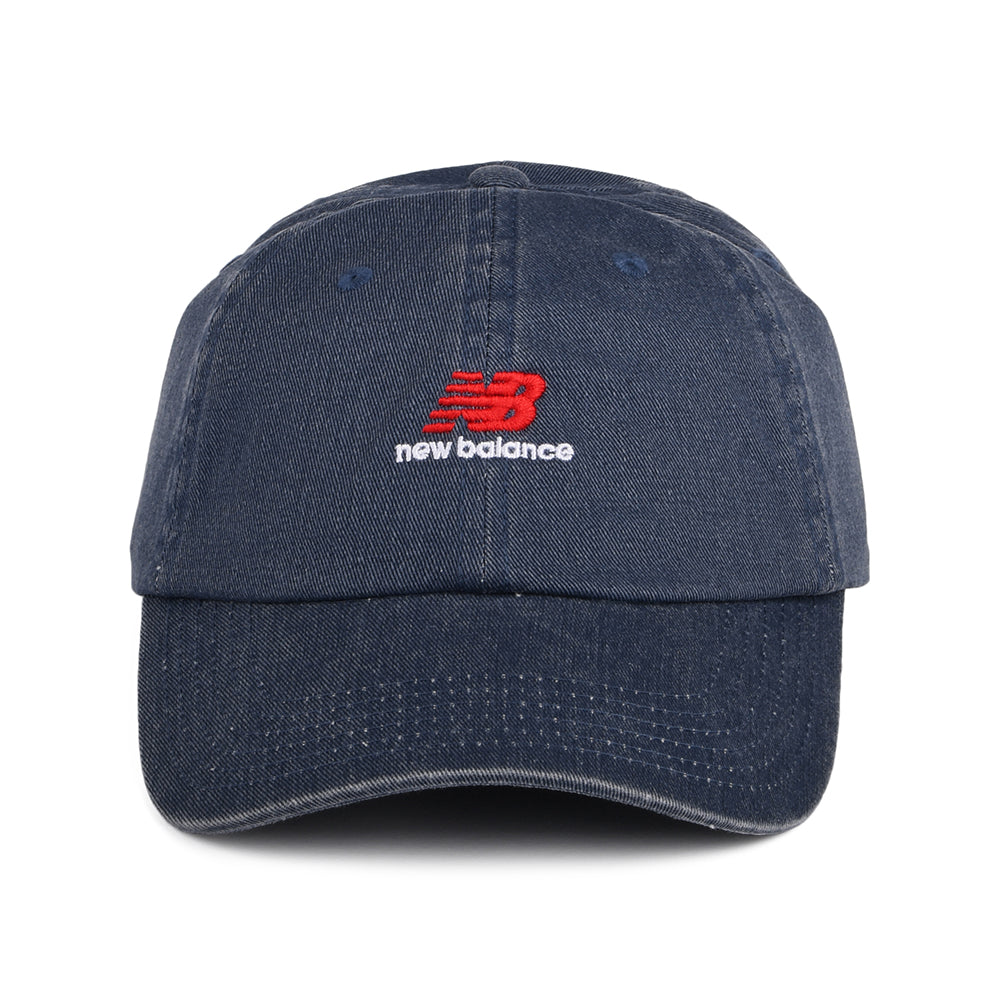 Gorra de béisbol NB Seasonal Classic de algodón lavado de New Balance - Indigo