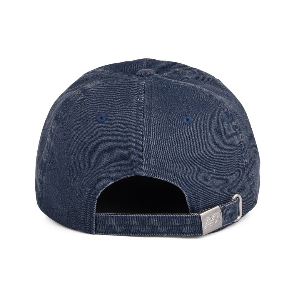 Gorra de béisbol NB Seasonal Classic de algodón lavado de New Balance - Indigo