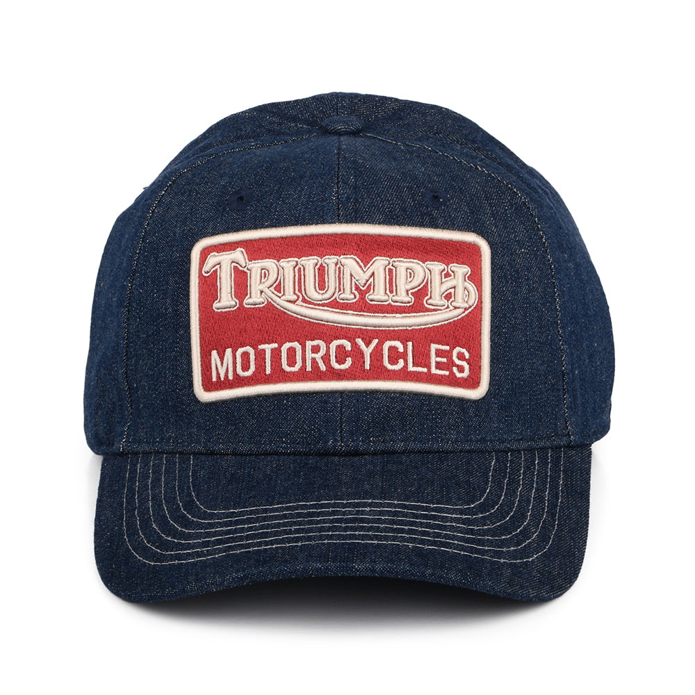 Gorra de béisbol Forecourt de tejido vaquero de Triumph Motorcycles - Azul