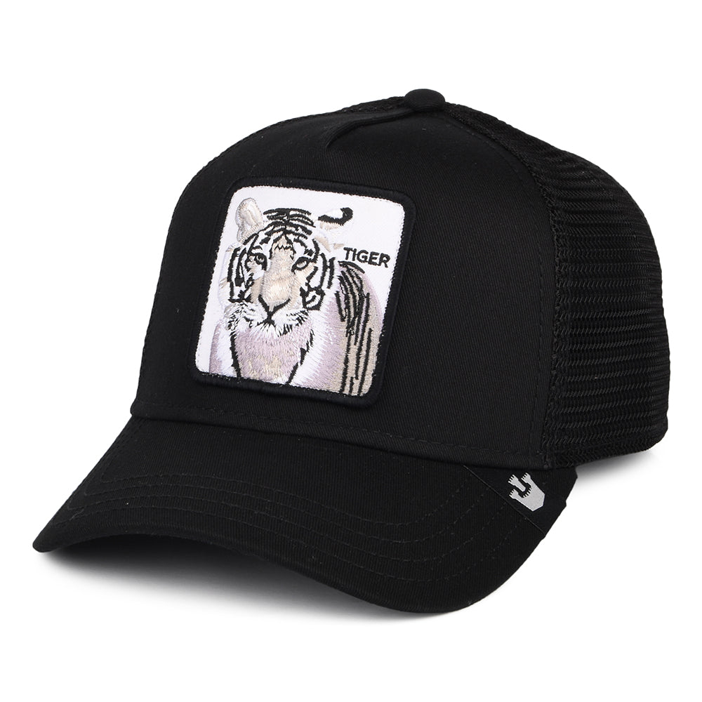 Gorra Trucker White Tiger de Goorin - Negro