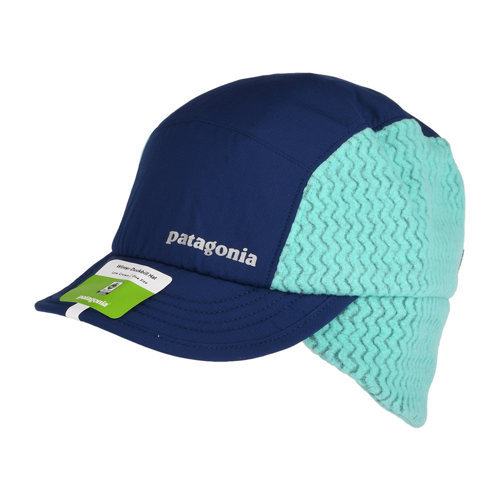 Gorra de béisbol Invierno Duckbill con orejeras de Patagonia - Azul Marino-Turquesa