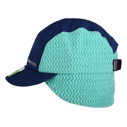 Gorra de béisbol Invierno Duckbill con orejeras de Patagonia - Azul Marino-Turquesa