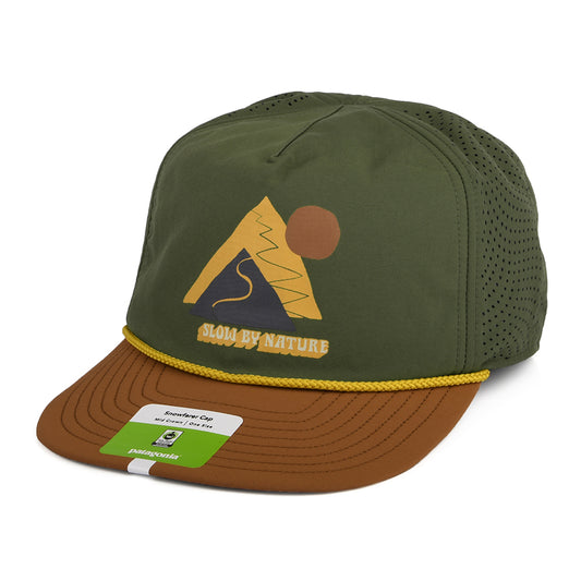 Gorra Strapback Slow Going Snowfarer reciclado de Patagonia - Verde Oliva
