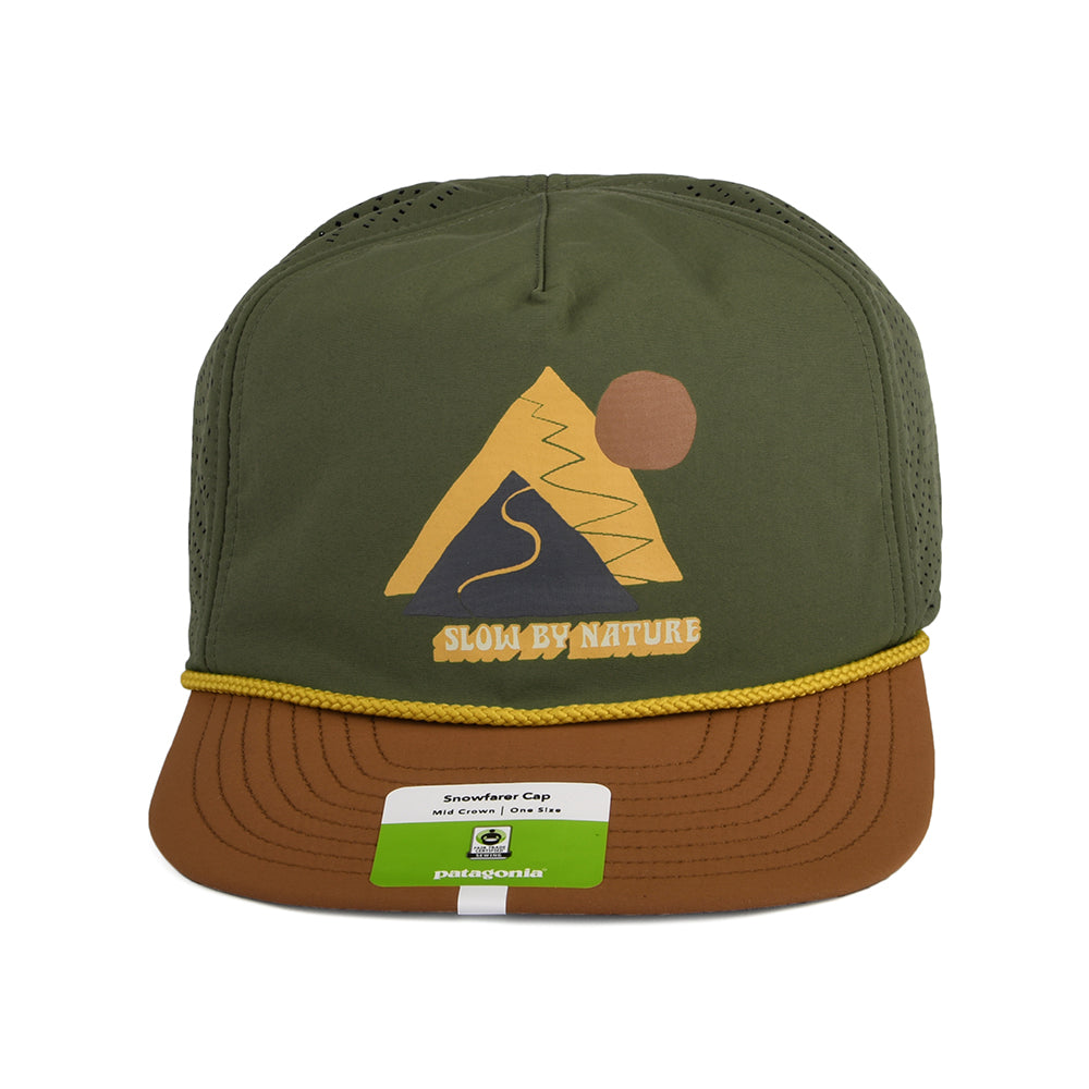 Gorra Strapback Slow Going Snowfarer reciclado de Patagonia - Verde Oliva