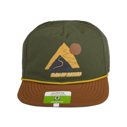 Gorra Strapback Slow Going Snowfarer reciclado de Patagonia - Verde Oliva