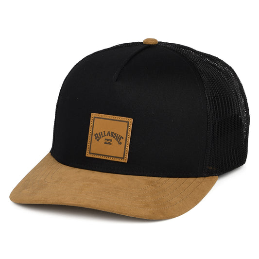 Gorra Trucker Stacked de Billabong - Negro-Beige Arena