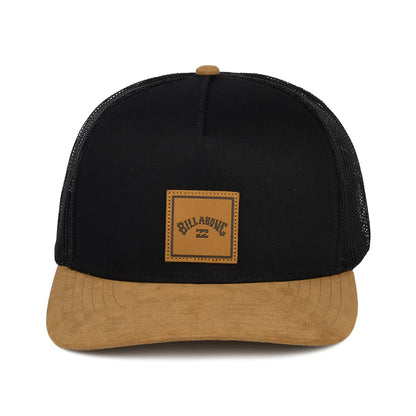 Gorra Trucker Stacked de Billabong - Negro-Beige Arena