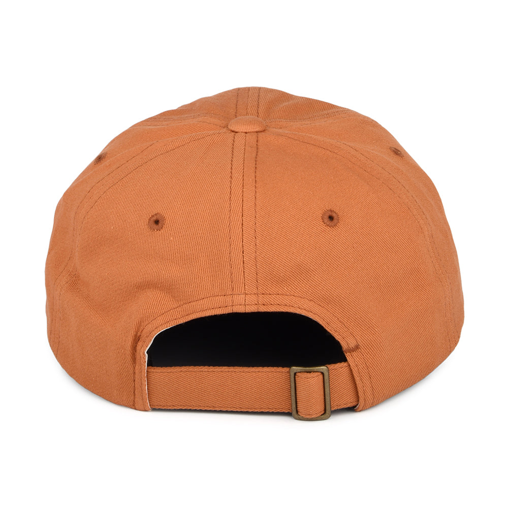 Gorra de béisbol Alpha LP de algodón de Brixton - Naranja Lavado